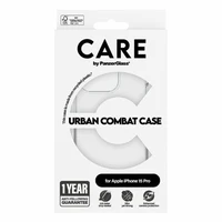CARE by PanzerGlass Urban Combat dėklas telefonui iPhone 15 Pro - skaidrus