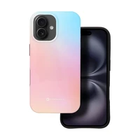 FORCELL F-PROTECT Mirage, karinio standarto išbandytas magnetinis dėklas telefonui IPHONE 16, rausvai mėlynas