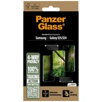PanzerGlass Eco Matrix Apsauginis stiklas su Ultra-Wide Fit privatumo funkcija skirtas Samsung Galaxy S25