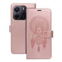 MEZZO Knygutė dėklas for XIAOMI Redmi Note 15 5G dreamcatcher rožinio aukso