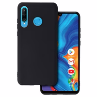 Matinis galinis dėklas telefonui HUAWEI P30 LITE juodas