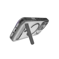 ZAGG Santa Cruz Snap KS Magnetinis dėklas telefonui su stovu iPhone 17 Pro – skaidrus ir juodas