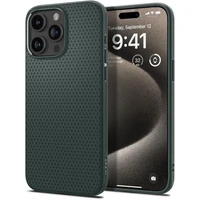 Spigen Liquid Air iPhone 15 Pro Max dėklas - tamsiai žalias