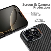 Tech-Protect Ion Carbon Magnetinis dėklas telefonui iPhone 16 Pro Max - juodas/pilkas