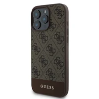 Guess 4G apatinis dėklas telefonui iPhone 16 Pro Max (m) - rudas