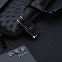 FORCELL F-ENERGY GaN III B135101-E itin plonas kelioninis įkroviklis 1 x Type C + USB A PD QC4.0 3A 35W juodas