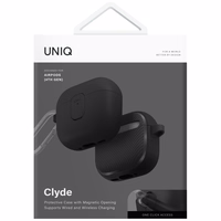 Uniq Clyde Lock dėklas AirPods 4 - juodas