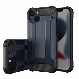 Hybrid Armor dėklas iPhone 14 šarvuotas hibridinis dangtelis mėlynas