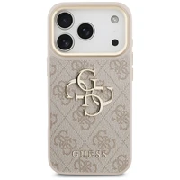Guess 4G Big 4G Classic Logo Big Strap Metal Buttons dėklas iPhone 17 Pro Max (m) - rožinis