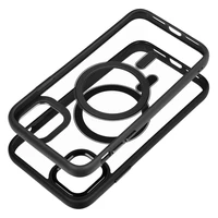 Dėklas telefonui (m) COLOR EDGE MAG COVER, suderinamas su MagSafe skirtas iPhone 11, juodas (m)