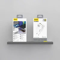 Dudao A29 65W GaN sieninis įkroviklis 2 x USB-C + 1 x USB-A - baltas