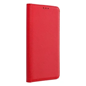 Dėklas Smart Magnet Xiaomi Redmi 12/Redmi Note 12R/Poco M6 Pro 5G raudonas