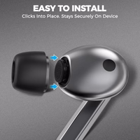 Tech-Protect ausų pagalvėlės Samsung Galaxy Buds 3 Pro S / M / L dydžiai - juodos (3 vnt.)