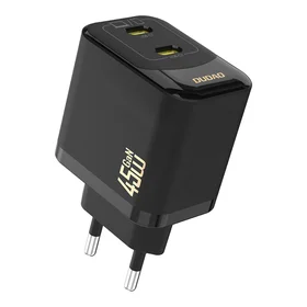 Dudao A28PEU PD 45W GaN 2xUSB Wall Įkroviklis - Juodas
