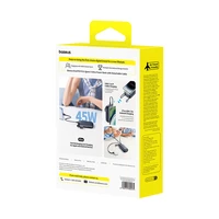 Baseus EnerFill FC21 Qpow 3 Ultra 20000mAh 45W išorinė baterija su skaitmeniniu ekranu ir kabeliu - Juoda