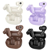 HOCO belaidės ausinės bluetooth TWS EQ23 rudos