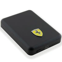 Išorinė baterija Ferrari Metalinis logotipas Magnetinis 15W 5000mAh - juoda