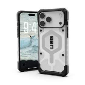 UAG Pathfinder Clear MagSafe Dėklas iPhone 17 Pro Max - Baltas and Gray