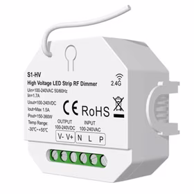 S1-HV valdiklis, 1 kanalo, 230V, 150-360W, Push-Dimm