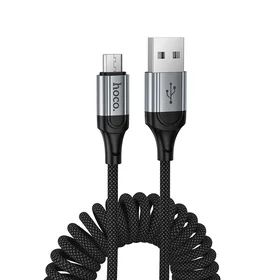 Kabelis USB A į Micro USB Hoco 2,4A 1,5 m X121 juodas