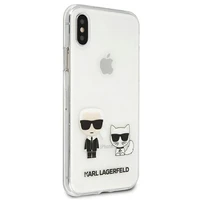 Karl Lagerfeld Karl & Choupette iPhone Xs Max dėklas telefonui - skaidrus
