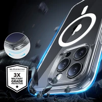 ESR Classic Pro Set Halolock MagSafe Dėklas telefonui iPhone 16 Pro - skaidrus