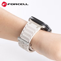 FORCELL F-DESIGN FA06 silikoninis dirželis APPLE laikrodžiui 42 / 44 / 45 / 49 mm baltas