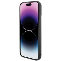 Guess Sequin Script Metal dėklas telefonui iPhone 15 Pro Max - juodas