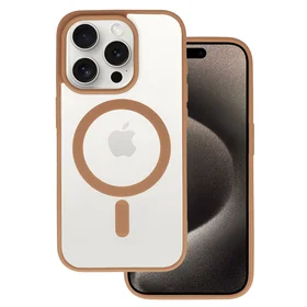 Akrilinis spalvotas magnetinis dėklas telefonui Iphone 13 Pro dykumos titano