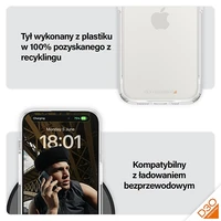 PanzerGlass kietas dėklas su D3O ir karinės klasės sertifikatu iPhone 15 Pro - permatomas