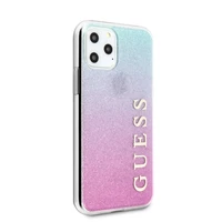 Guess GUHCN65PCUGLPBL iPhone 11 Pro Max - rožinis / mėlynas gradient Glitter