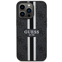 Guess GUHMP13XP4RPSK iPhone 13 Pro Max 6.7" juodas/juodas kietas dėklas 4G Printed Stripes MagSafe