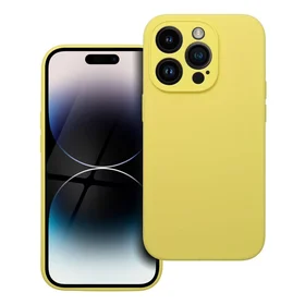 Dėklas telefonui SILICONE 2mm IPHONE 14 Pro citrininis