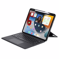 Dėklas su klaviatūra Dux Ducis DK Apple iPad Air 13 2024/iPad Air 13 2025/iPad Pro 12.9 2018/2020/2021/2022 juodas