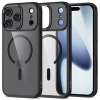 Tech-Protect MagMat Magnetinis dėklas telefonui iPhone 17 Pro - Skaidrus juodas