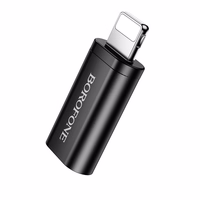 Borofone adapteris BV26A - Type C į Lightning - juodas