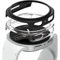 Ringke Slim 2 rinkinys dėklas Samsung Galaxy Watch 8 44mm - skaidrus-matinis juodas