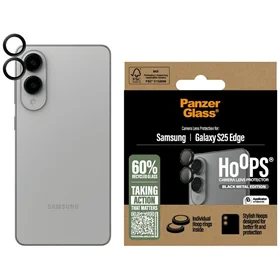 PanzerGlass Hoops objektyvo apsauginis grūdintas stiklas Samsung Galaxy S25 Edge - juodas