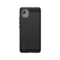 Carbon Case silikoninis dėklas telefonui Nokia C110 - juodas