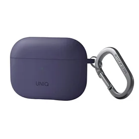 Uniq Nexo dėklas AirPods Pro 2 + ausų kabliukai - violetinė