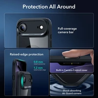 ESR Classic Hybrid MagSafe + grūdinto stiklo rinkinys iPhone 17 Air - skaidrus juodas