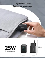 Įkroviklis Joyroom JR-TCF13 25W USB-C/USB-A juodas