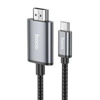 Kabelis Hoco UA27 USB-C to HDMI pilkas
