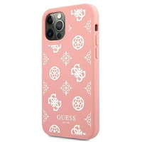 Guess GUHCP12LLSPEWPI iPhone 12 Pro Max 6.7" rožinis/rožinis kietas dėklas Peony kolekcija