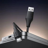 Kabelis silikoninis USB A į USB C Hoco 3A 1 m X124 - juodas