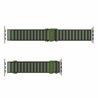 Puro Extreme nailoninis dirželis Apple Watch 42/44/45/49 mm - tamsiai žalias