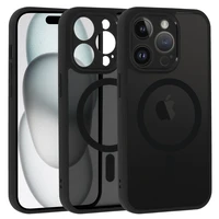 Pilnai matinis Mag dėklas telefonui Iphone 14 Pro juodas