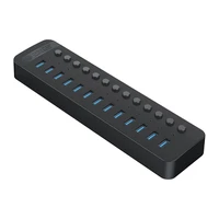"Orico CT2U3-13AB" 13x USB-A 3.0 šakotuvas su jungikliais - juodas