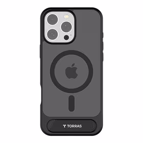 Torras Pstand serijos dėklas telefonui iPhone 16 Pro Max - juodas