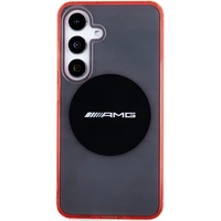 AMG skaidrus dviejų spalvų MagSafe dėklas telefonui Samsung Galaxy S24 - juodas